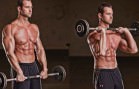 reverse barbell curl