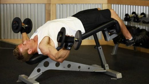 decline dumbbell fly